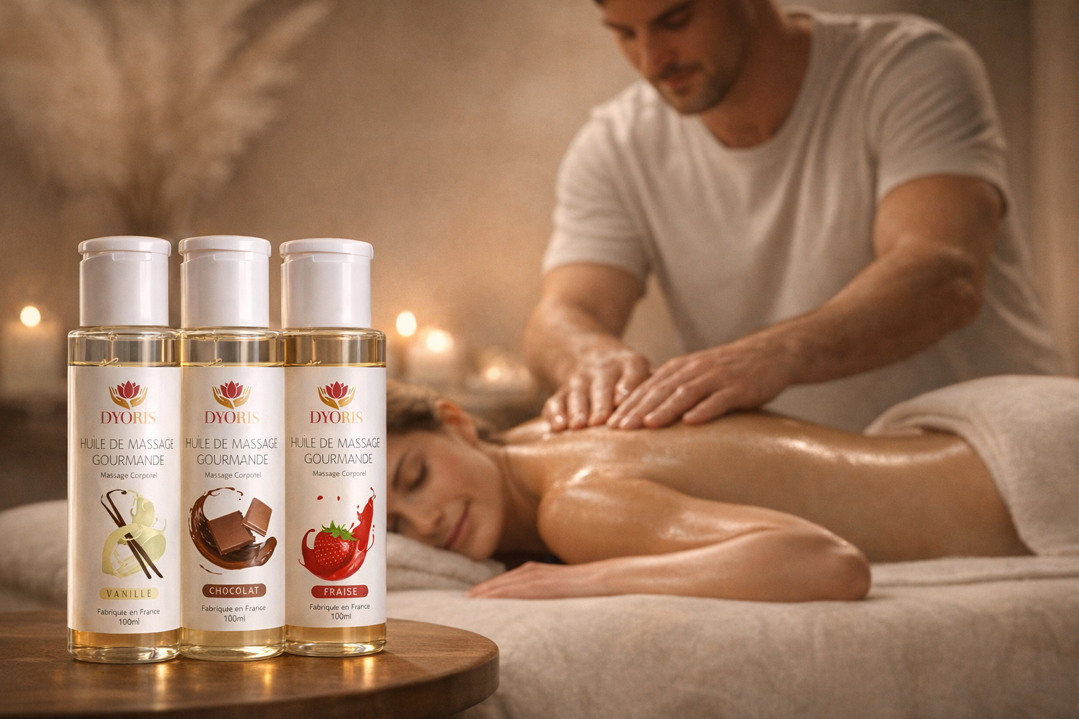 Huile de massage pour couple