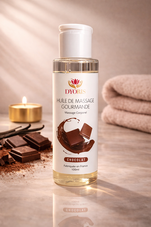 huile de massage chocolat comestible